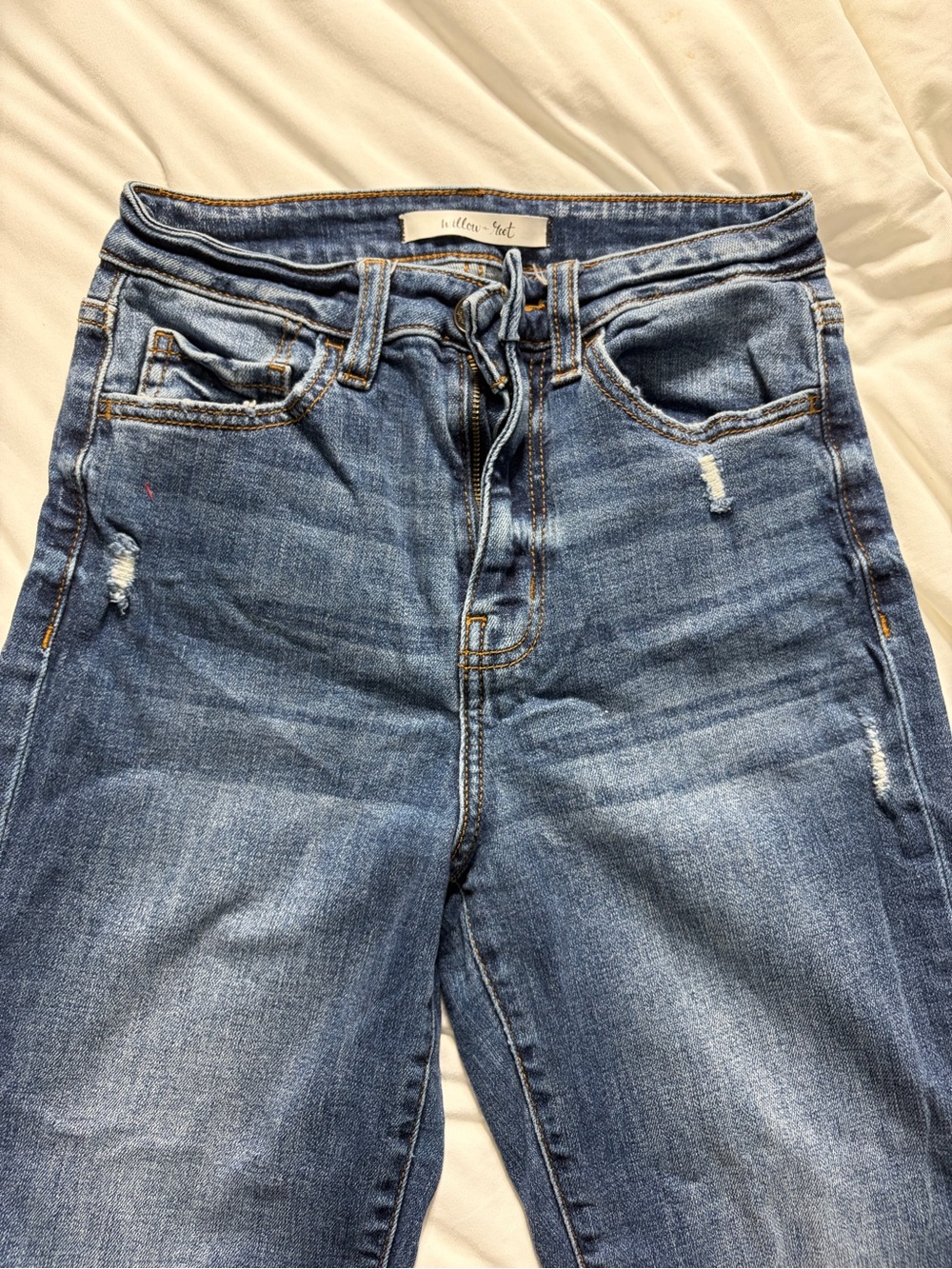 Willow + Root, Bucke brand high waist mom jeans distressed